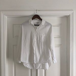 Madewell White Oversized Oxford Shirt